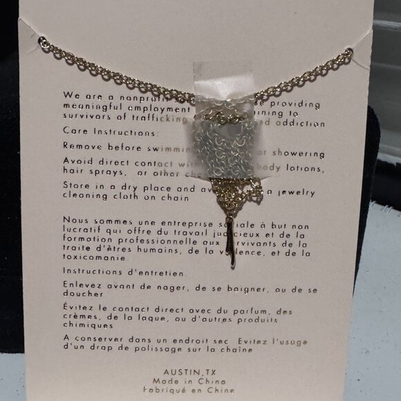 🌸 Sanctuary Project Blush Pink Stone Pendant Necklace – Jewelry with Purpose 💖 - Picture 11 of 16